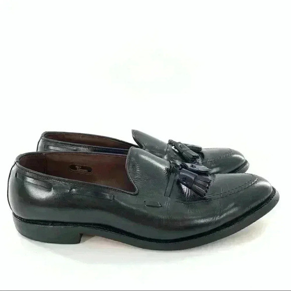 Allen Edmonds Grayson mean loafers size 9.5 black shell cordovan leather main image 16